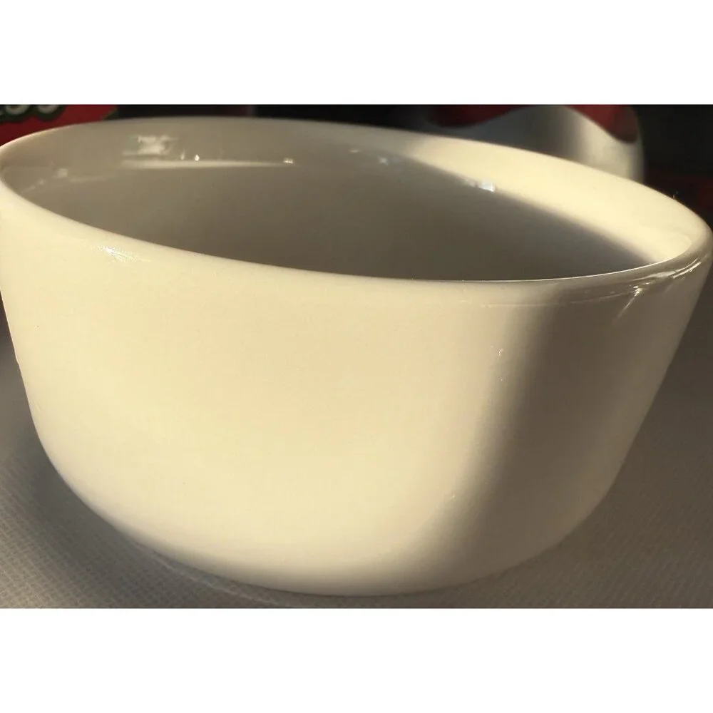 FIDO'S DINER White Live Love Bark  & Pawprint Dog Cat Pet Food Water Bowl - Picture 6 of 6